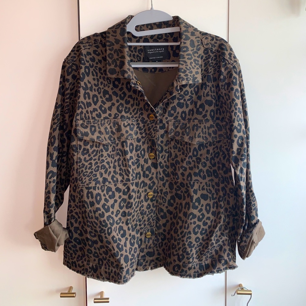 Anthropologie Sanctuary Leopard/ Cheetah Jacket